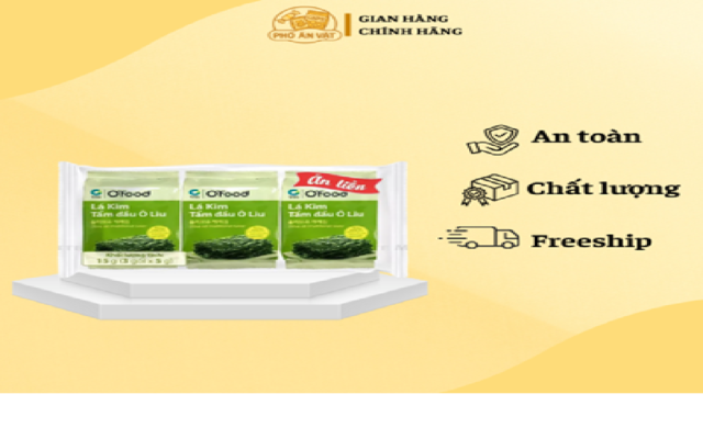 Combo rong biển ăn liền O’Food tẩm dầu Olive